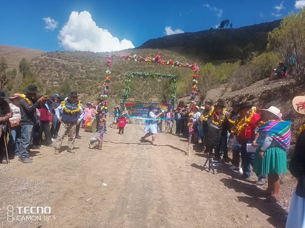 CONCLUSIÓN MEJORAMIENTO CAMINO CORALLPAMPA COMUNA BOLIVAR