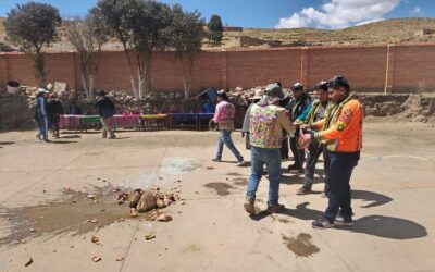 Inicio de obra de Construcción Tinglado y Cancha U.E. Puytucani