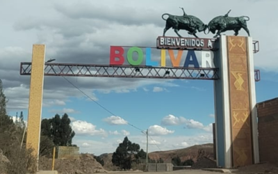 CONSTRUCCIÓN LETRERO DE VIENVENIDA A LA PROVINCIA BOLIVAR